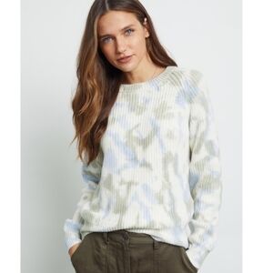 Rails Venus Tie Dye Sweater Size S Cotton Cashmere Blend Crew Neck Pullover
